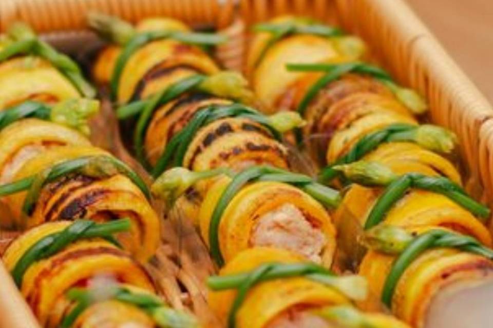 Canapé de banana-da-terra