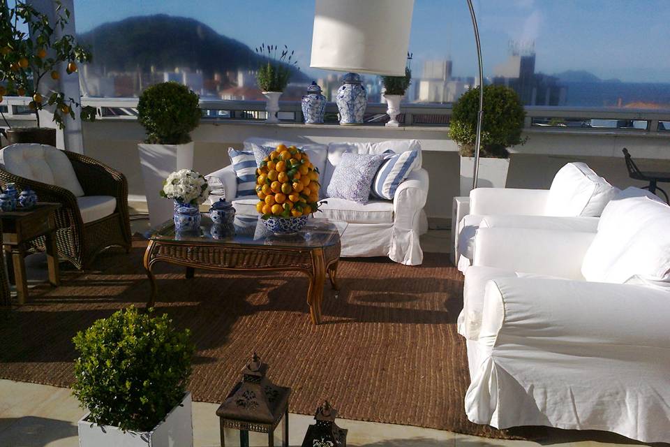 Lounge no terraço