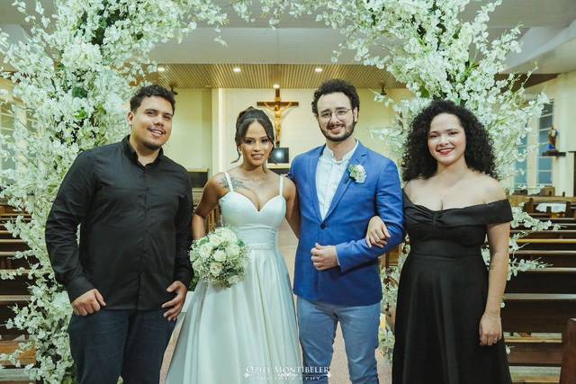Registros com os noivos