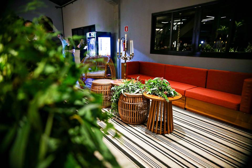 Decoração da inauguração