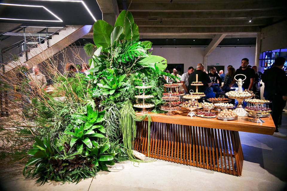Decoração da inauguração