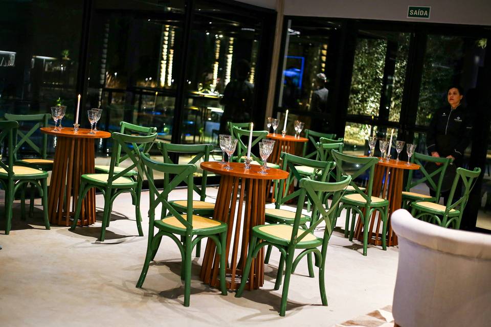 Decoração da inauguração
