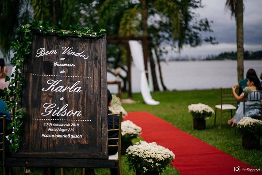 Casamento ao ar livre