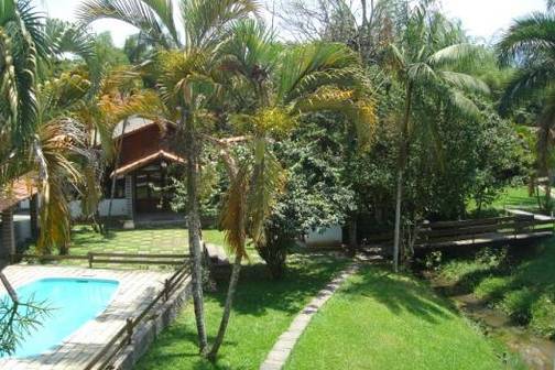 A área da piscina