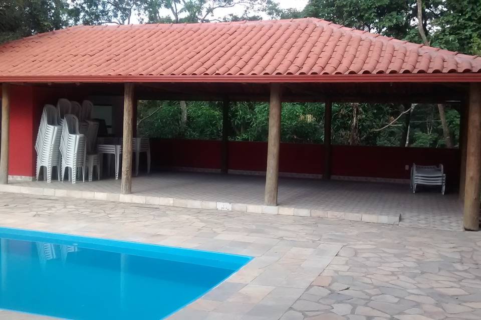 Área da piscina