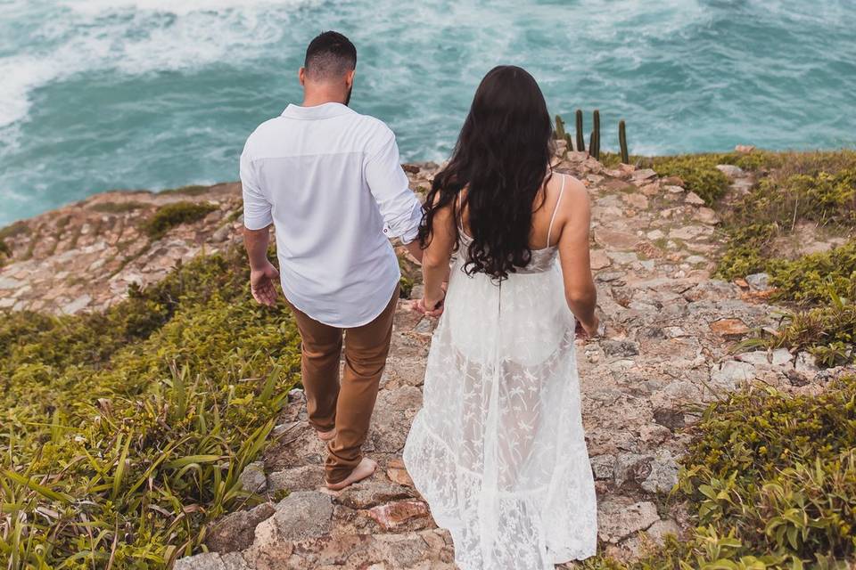 Pré casamento na praia