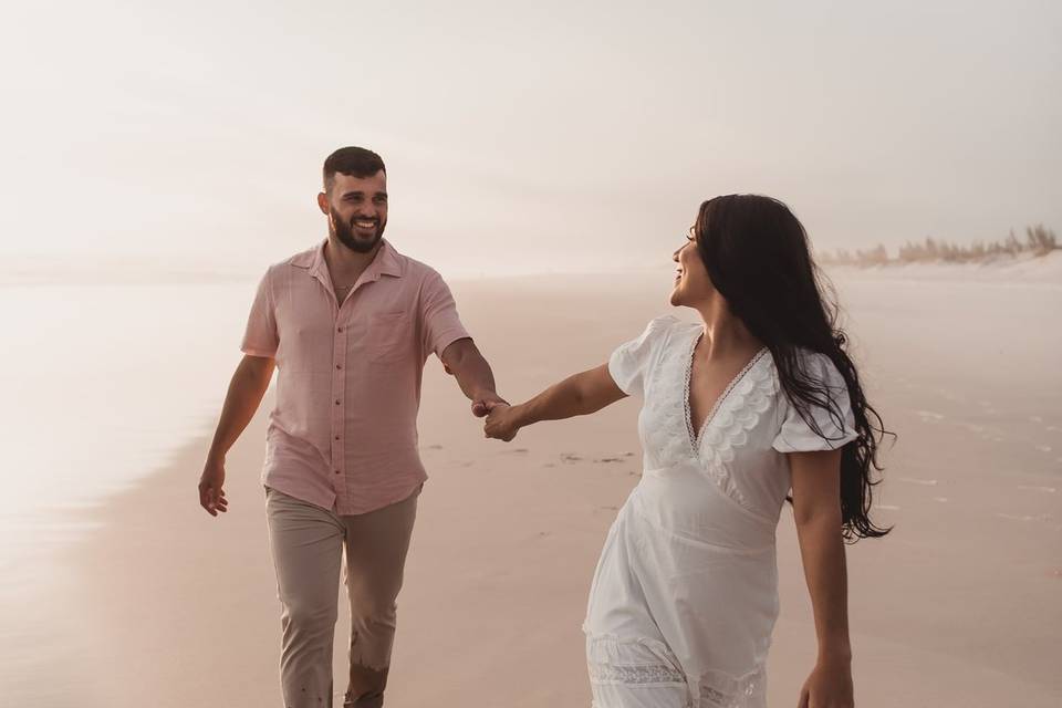 Pré casamento na praia