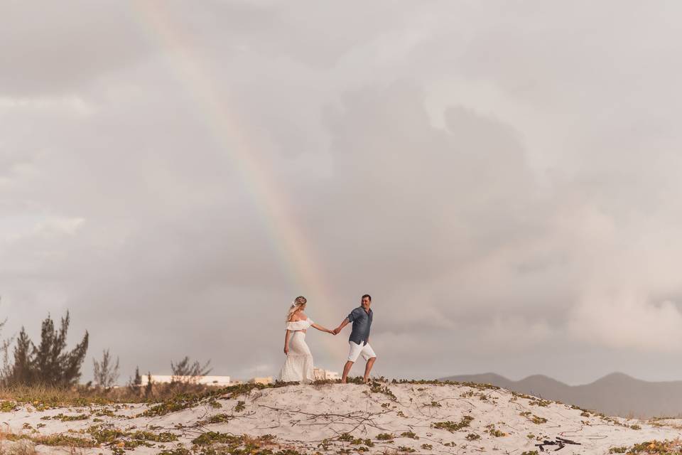 Pré casamento na praia