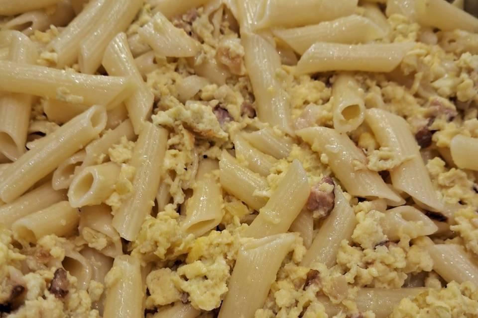 Penne a carbonara