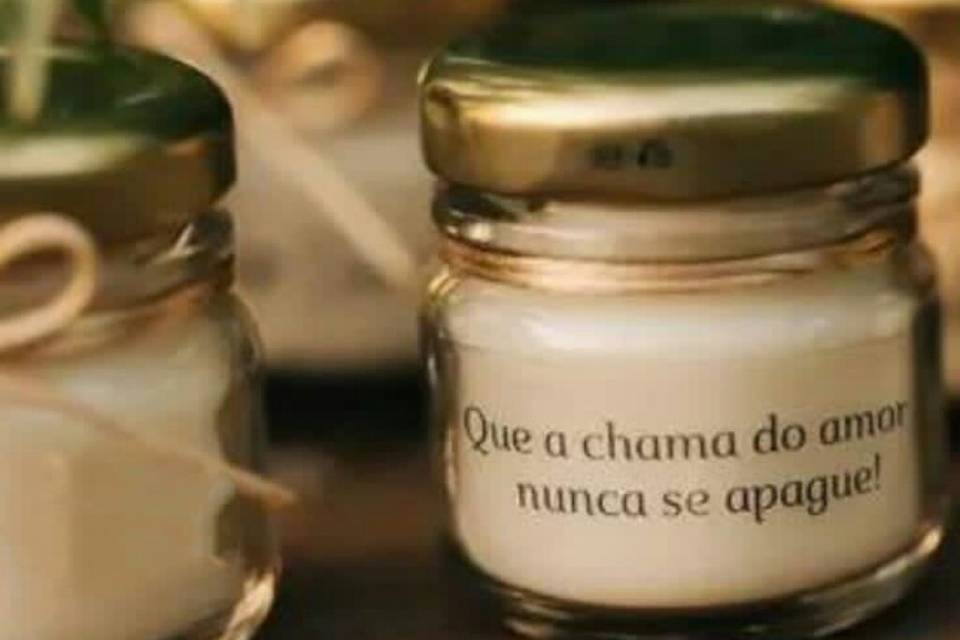 Velas aromáticas personalizada