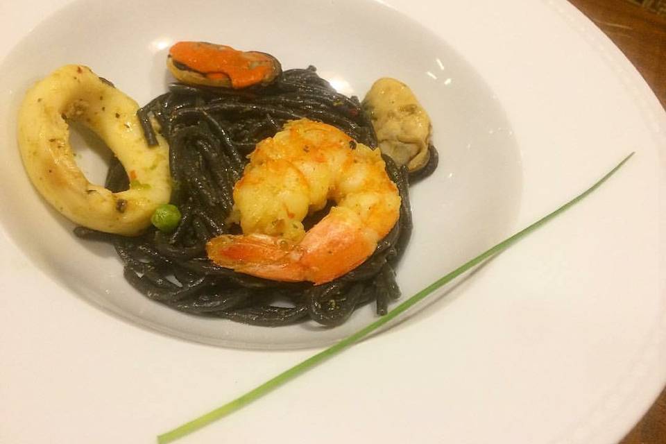 Spaguetti negro c frutos