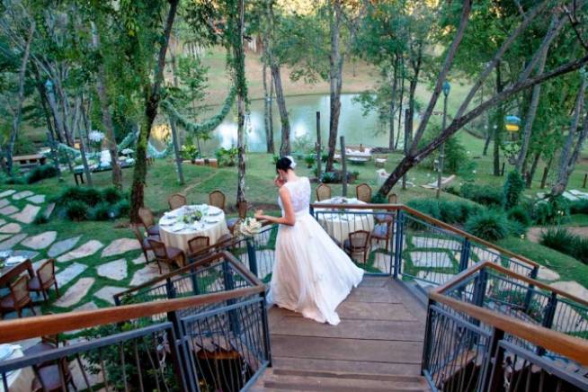 O casamento no jardim