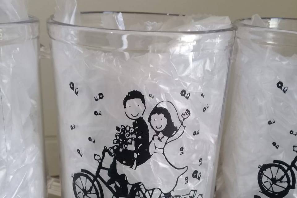 Caneca casamento ciclista