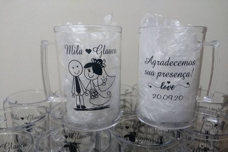 Caneca casamento ciclista