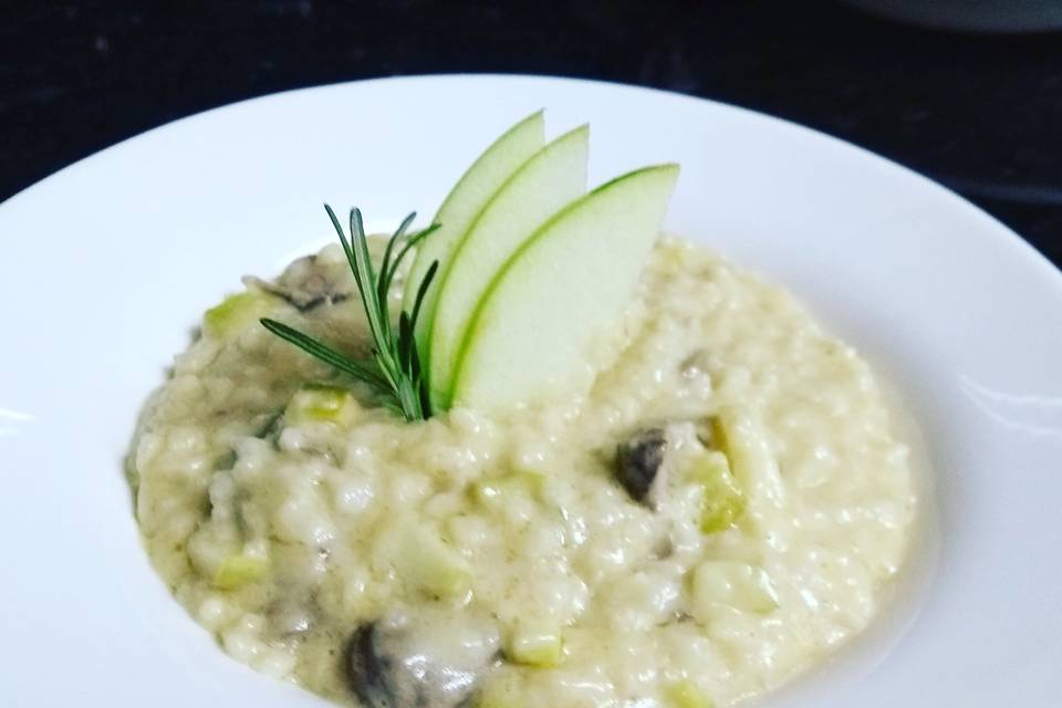 Risoto de maça verde