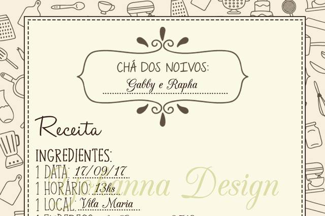 Convite Chá de Cozinha