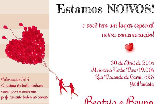 Convite de Noivado