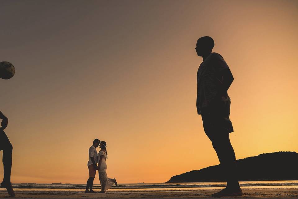 Pré wedding na praia