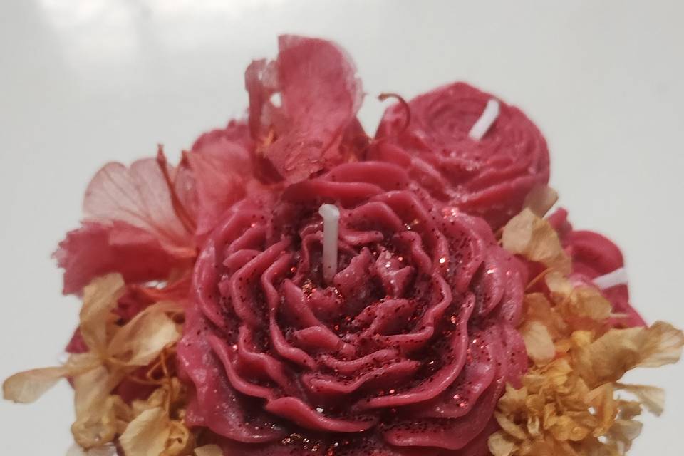Arranjos d mesa velas aromátic
