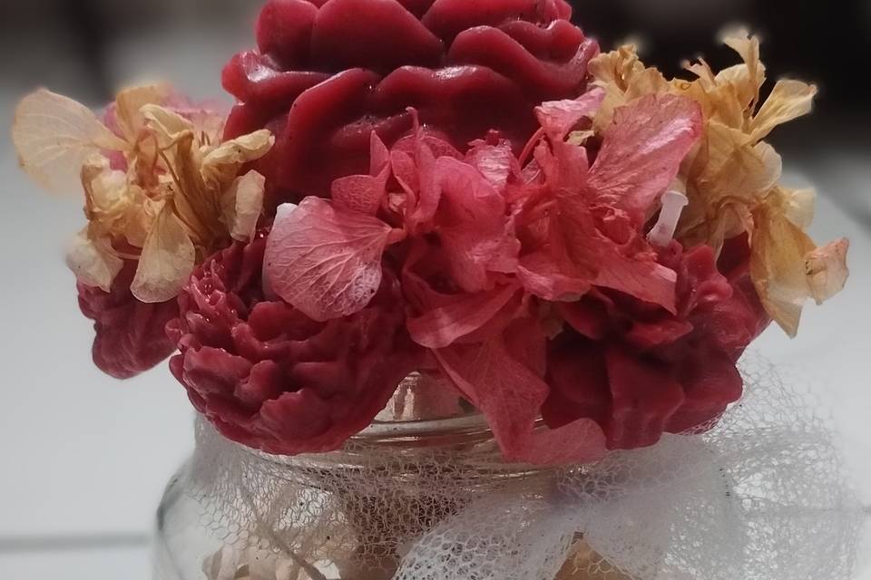 Arranjos d mesa velas aromátic