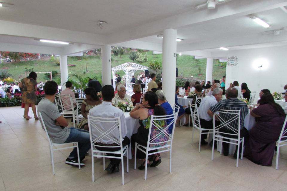 Espaço para recepção