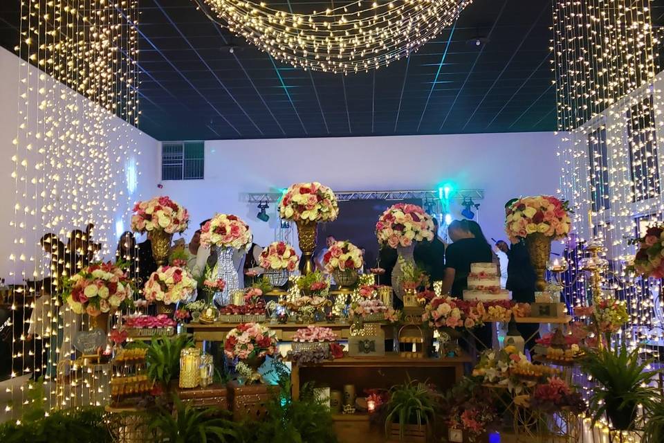 Mesa de bolo central