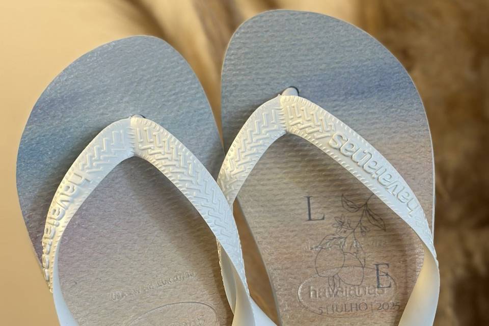 Chinelos personalizados