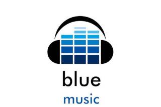 Blue music logo