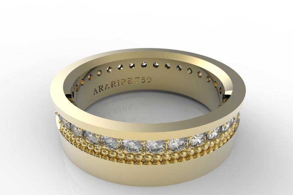 Al0069 ouro 18k diamantes