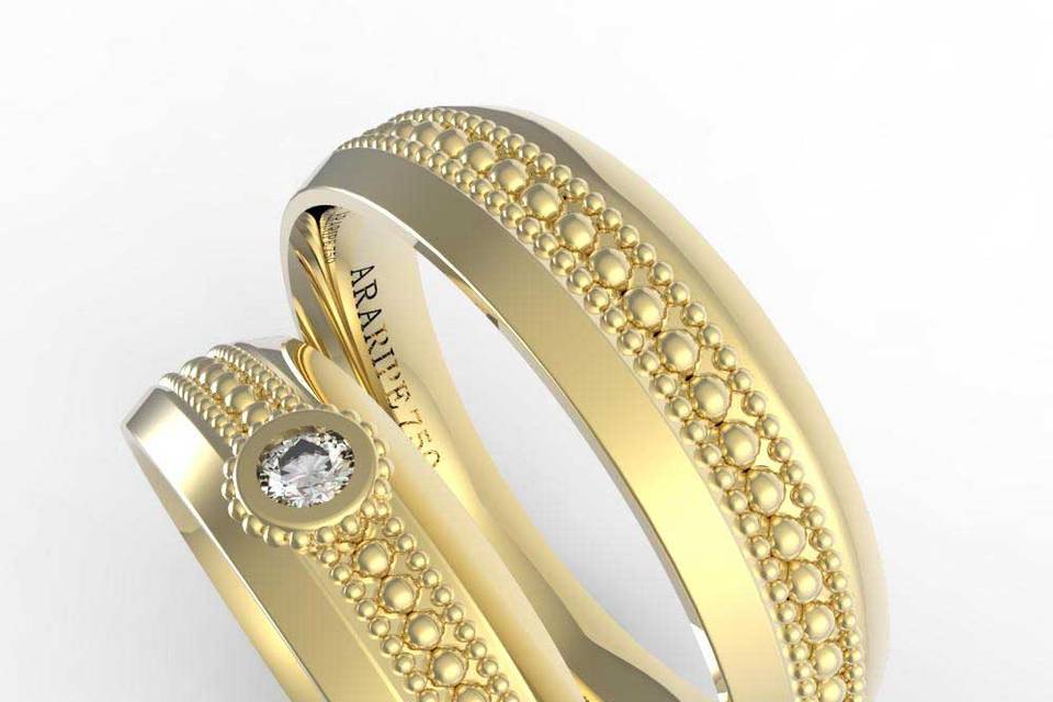 Al0069 ouro 18k diamantes