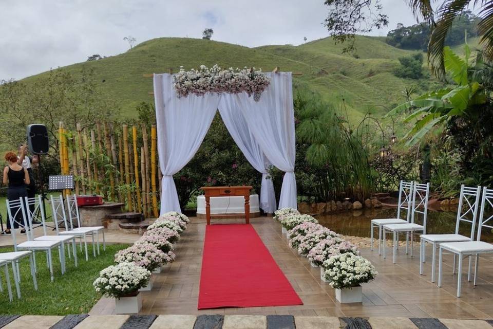 Casamento  ao ar livre em dias