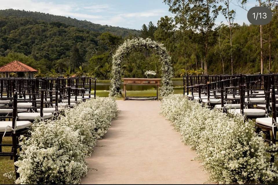 Arco flores cerimonial