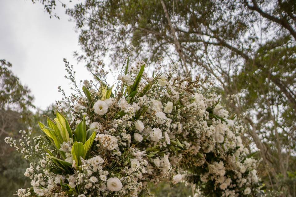 Arco de flores cerimonial