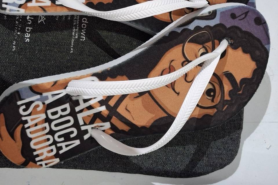Chinelos personalizados