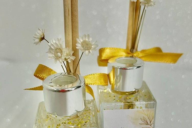 Aromatizador em gel c/ glitter
