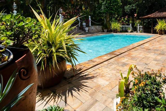 Área da piscina