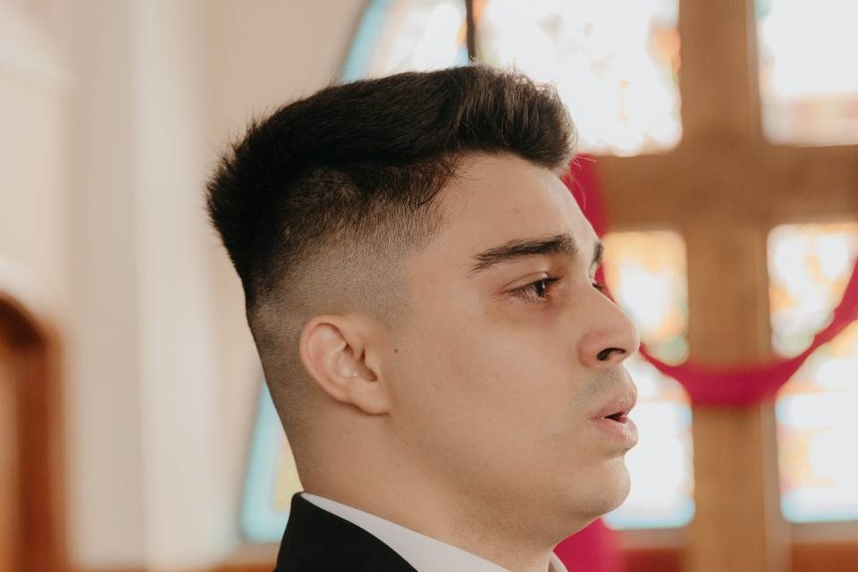 Nosso noivo aguardando sua ama