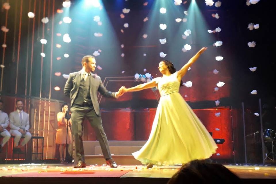 Casamento no teatro, incrível!