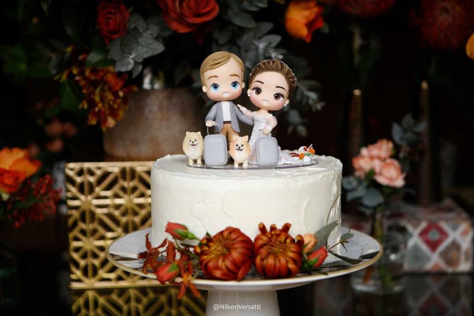 Relicário de Amor - Topo de bolo