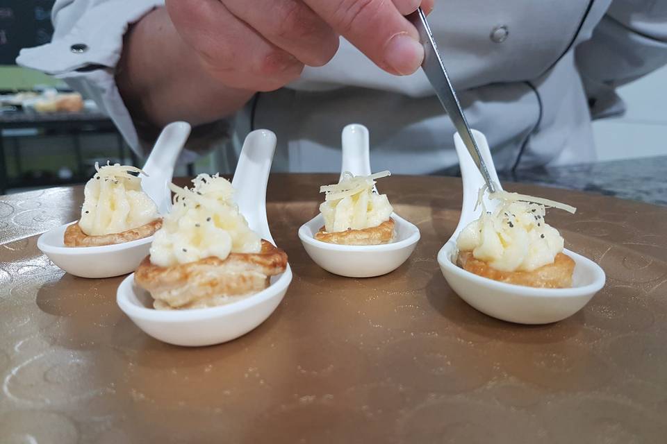 Vol au vent de parmesão