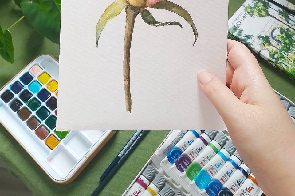 Aquarela para casamentos