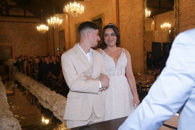 A emoção do casal foi tão real