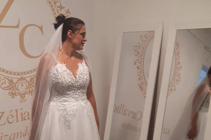 Vestido De Noiva de alças