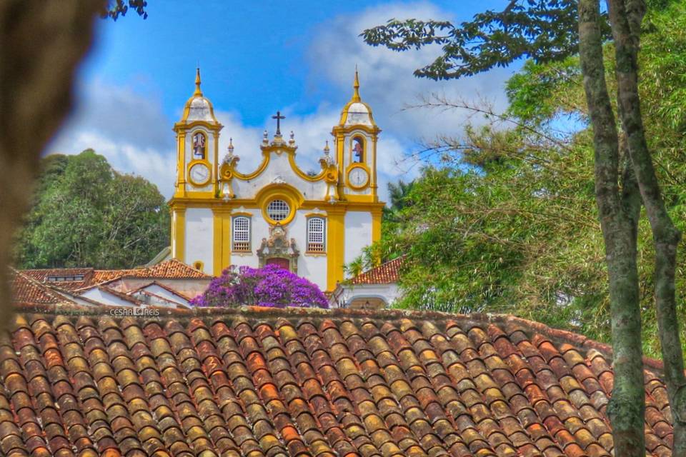 Vista para igreja