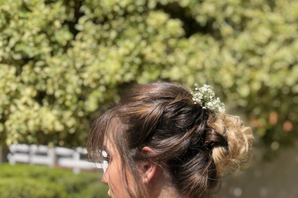 Penteado romântico