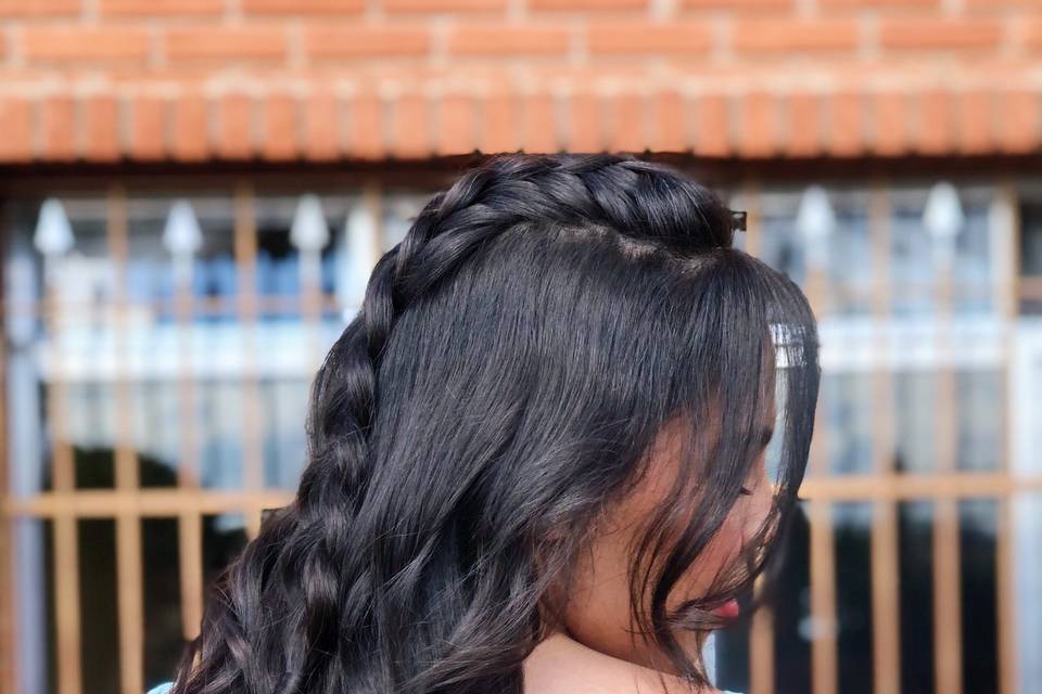 Penteado solto madrinha