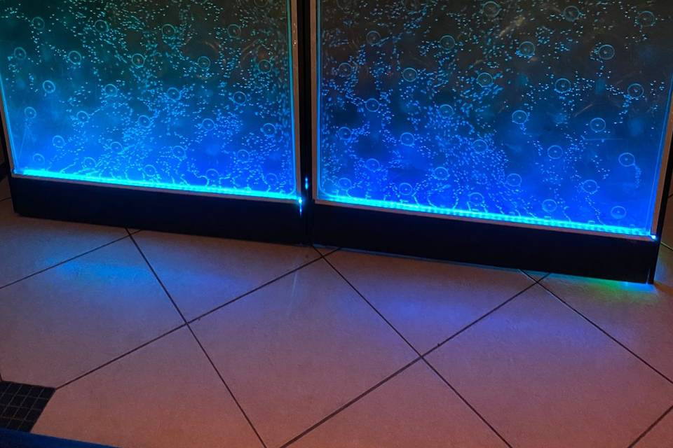 Bar com led azul