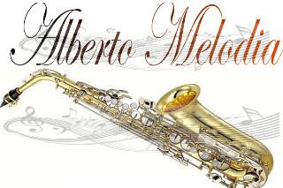 Alberto Melodia Saxofonista Logo