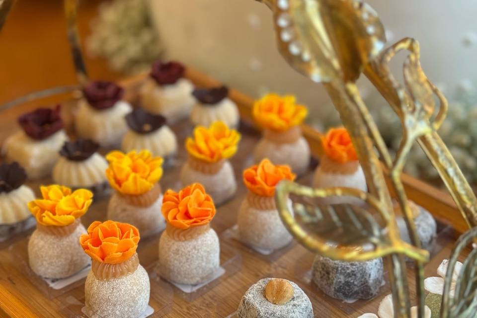 Brigadeiros florais