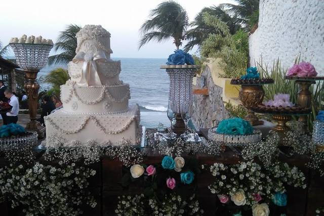 Varanda com vistas para o mar